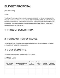 Budget Proposal Template Word from www.pandadoc.com