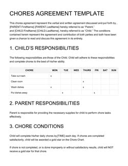 Simple Barter Agreement Template
