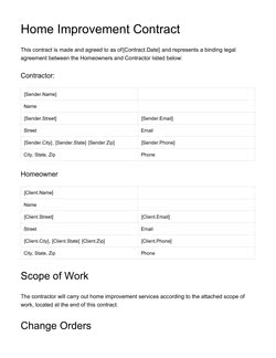 Free Work Contract Template from www.pandadoc.com