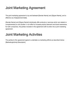 Joint Copyright Agreement Template from www.pandadoc.com