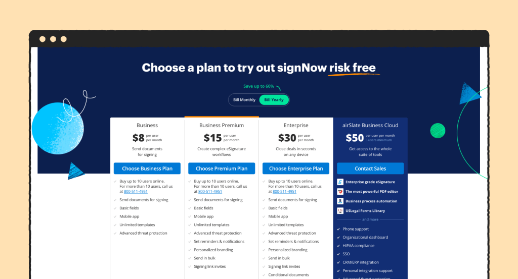 SignNow pricing