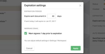 Document expiration, auto reminders, ability to restore blocks and more!