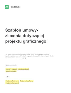 Szablon umowy-zlecenia dotyczącej projektu graficznego